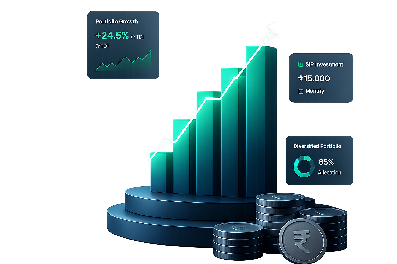 Khorwal Financials — Investment Portfolio Growth Visualization